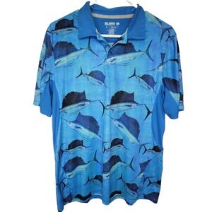 Reel Legends Reel-Tec SZ S Activewear/Sportswear Polo Shirt Fishing Light Weight